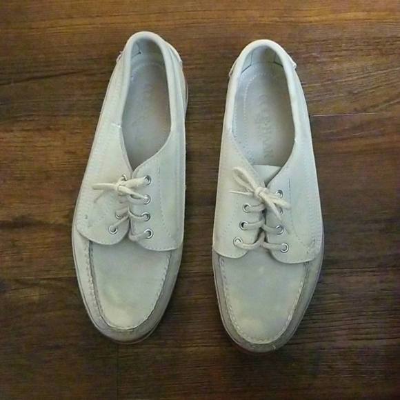 COLE HAAN Vibram Made In USA Leather Dock/Boat Shoes - Picture 2 of 13